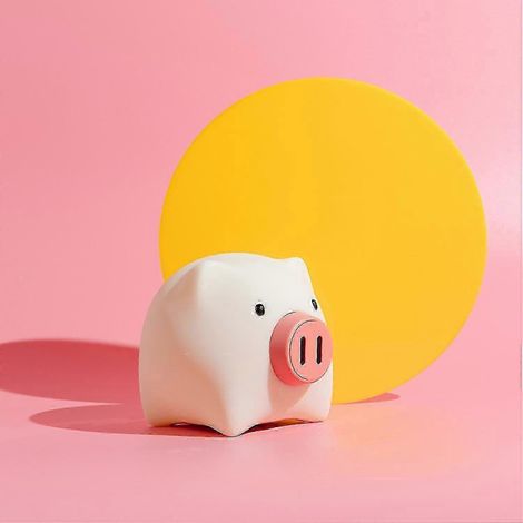 Linda luz nocturna de silicona blandita, lámpara LED portátil recargable con sensor táctil para bebés, niñas y niños, regalo de cerdito (1/5)