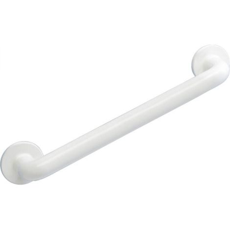 Wandmontierter Sicherheitshaltegriff, 40 cm, Handlauf für Bad und WC, vorgebohrt zur Befestigung, 40 x 2,5 x 8 cm, weiß