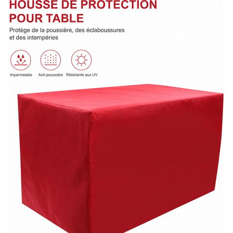 Housse de protection imperméable rouge pour mobilier de jardin et équipement rouge 30 × 25 × 8 cm 300 g – Livraison gratuite
