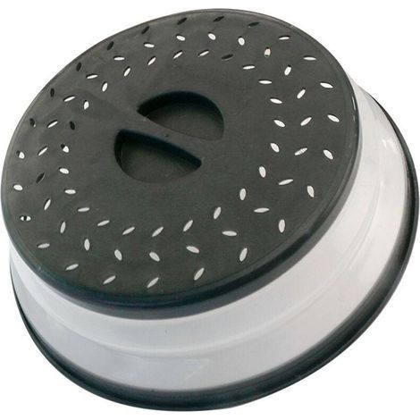 Tapa para microondas - Sin BPA - Tapa 3 en 1 para microondas - Tapa retráctil con función anti-vapor y colador - Accesorio de lavado (1/4)
