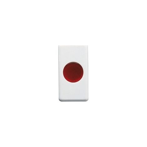 Gewiss – Voyant plat diffuseur rouge 12/24/250V – 1 module blanc – Indice de protection IP20 – Pour signalisation simple