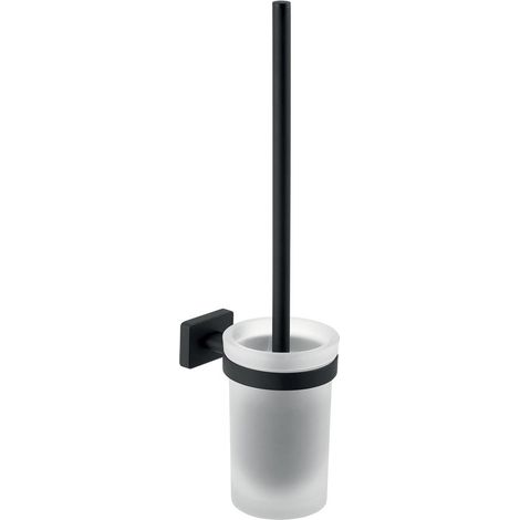 Novaservis Ferro Greta - WC-Bürste zur Wandmontage, mit Halter, schwarz matt AGR14BL
