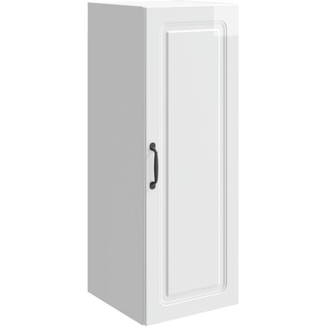 Wall-Mounted Cabinet High Gloss White 33 x 34.5 x 90 cm vidaXL