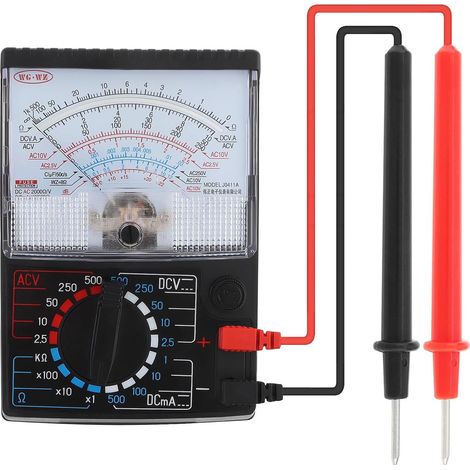 Multimètre analogique classique avec cadran, testeur électrique CA/CC pour câbles et circuits