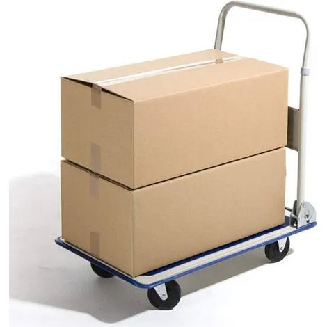 Carrello Portatutto A 4 Ruote Manubrio Pieghevole Portata Kg.150 (1/5)
