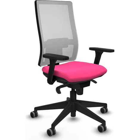 Sedia da ufficio piqueras y crespo Horna rosa pelle sintetica