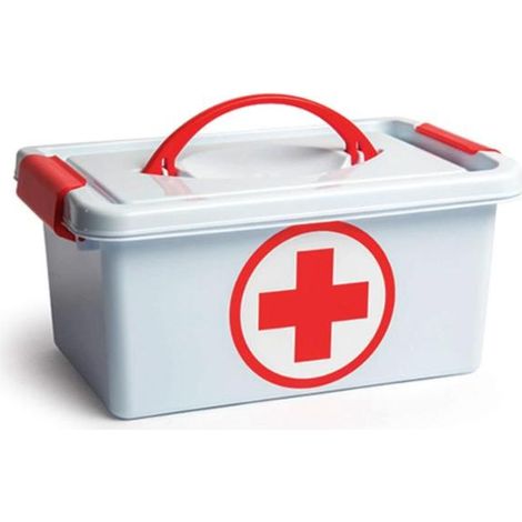PLASTICFORTE botiquin 4 litros 29x18,5x13 cm , Botiquín 4 litros de capacidad 29 x 18,5 x 13 cmFabricado en plástico de alta calidadFácil limpiezaSistema de cierre de c (1/2)
