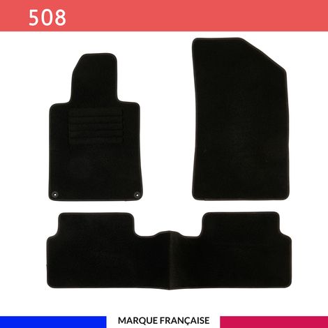 Tapis de voiture - Sur Mesure pour 508 / 508SW (2010 - 2018) - 3 pièces - Tapis de sol antidérapant pour automobile (1/4)
