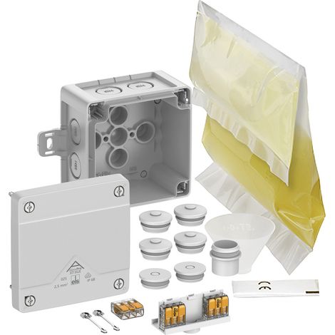 Spelsberg 40246001 Abzweigkasten (L x B x H) 92 x 92 x 60 mm Grau IP66, IP68 1 St.