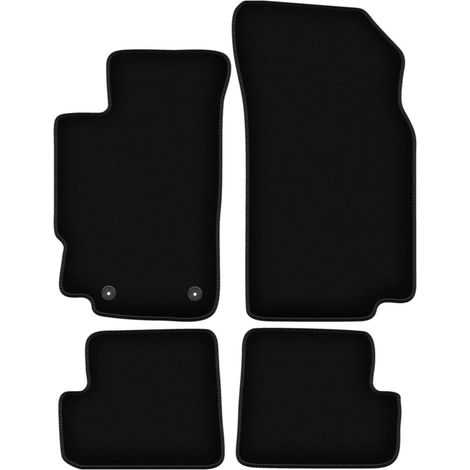 Tapis de sol basiques en velours noir pour : Peugeot 406 coupé (1995-2004) (1/5)