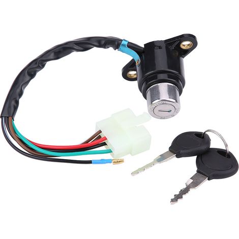 Interrupteur de contact et serrure pour moto Honda CB/CM 400/450 (1/5)