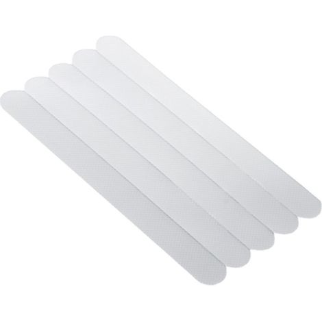 SHOWER SLIDE : Lot de 6 Bandes Antidérapantes Transparentes pour Douche et Baignoire