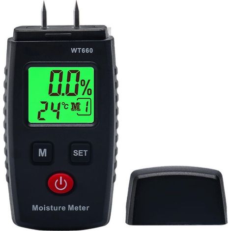 Wood Moisture Meter with 7 Modes, Backlit LCD Display, Mold Detector for Wood and Building Materials (1/5)