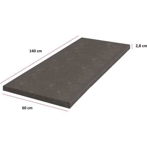 Küchen Arbeitsplatte Metallic Brown 140 cm 28 mm Bianca Grey Rose Küchenzeile (1/4)