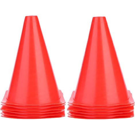 12 Pcs Cônes d'Entraînement Football Cône de signalisation Accessoires De Football en Plastique pour Intérieur ou Extérieur, Sport, Jeux (1/5)