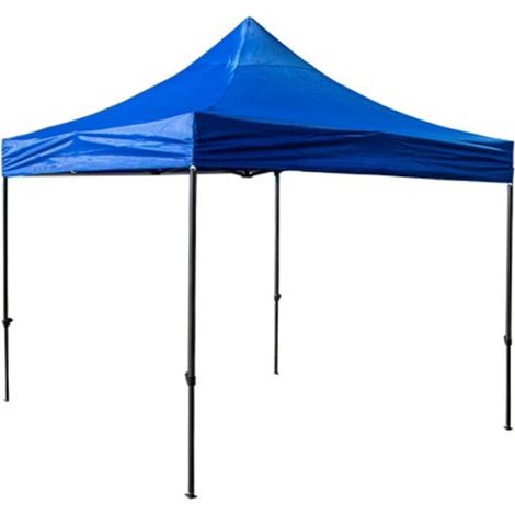 Carpa Plegable Metal Galvanizado 3x3m - Azul, ACCUMASTER