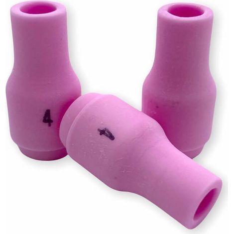 Lot 10 Buses Ceramique TIG GR4 D.6,4mm - Torche SR9/SR20/SR25 - Trafimet TC0012 - Protection Gazeuse (1/2)