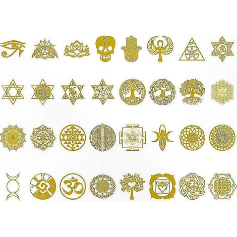 Ensemble de stickers métalliques dorés pour DIY fleurs, vœux et déco maison, artisanat, cadeaux bijoux, autocollants métal luxueux. (1/5)