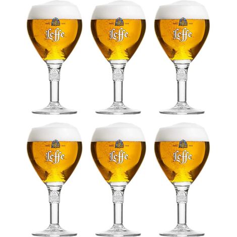 Lot de 6 verres Leffe - 25 cl - Modèle 2016