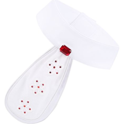 Cravate pré-nouée en coton pour cavaliers - Accessoire élégant équitation avec broche décorative (1/5)