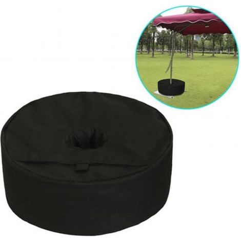 Sacs de lestage rond 38cm noir anti-vent stabilité optimale pour auvent (1/4)