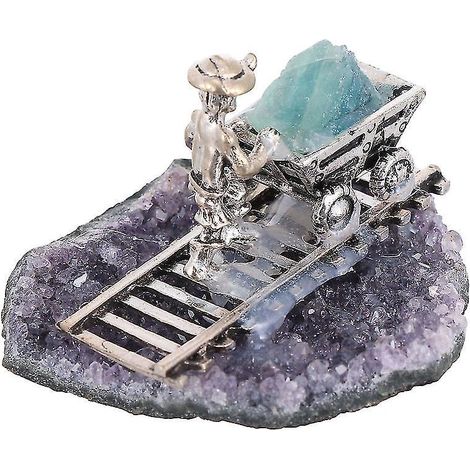 1 Stück natürlicher Amethyst-Cluster als Dekoration