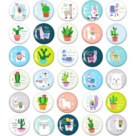 30PCS Alpaga Aimants de Motivation Magnet Frigo 3D Mignonne Drôle Convient à la Décoration des Réfrigérateurs Tableaux Blancs et Autres Surfaces Métalliques Le Choix pour Donner des Cadeaux (1/5)