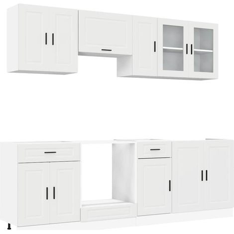 Maison Exclusive - Conjunto de armarios de cocina "Porto" de 8 pi