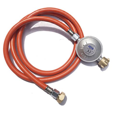 Gasregler, 1,50 m Gasschlauch, geeignet für Standard-Propan-/Butanflaschen