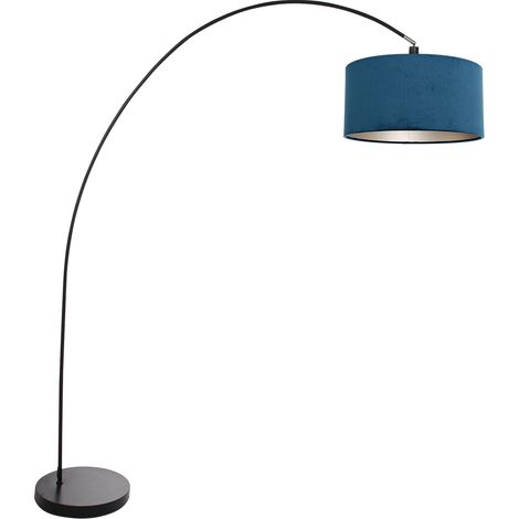 Mexlite - lámpara de pie - Solva - negro - metal tejido - lámpara