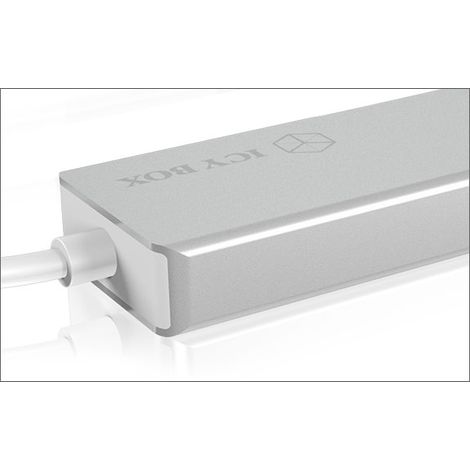 ICY BOX HUB USB-C 3.2 Gen 1 5 Gbit/s Argent (1/2)