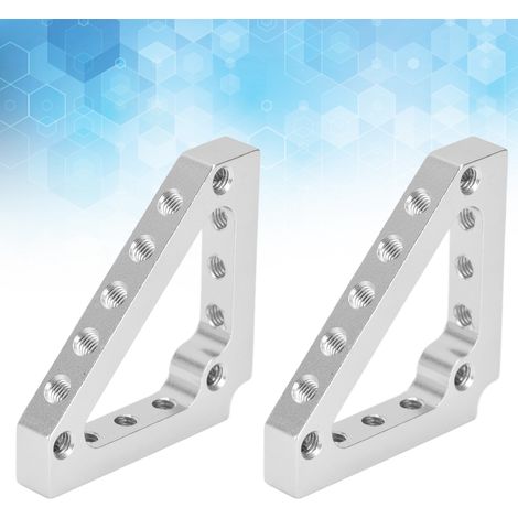 3204-0002-0001 Los mit 2 Stück zu verkaufen, 43 mm x 43 mm mehrlochverstärktes dreieckiges Stützroboterzubehör mit rechten Winkeln (1/5)
