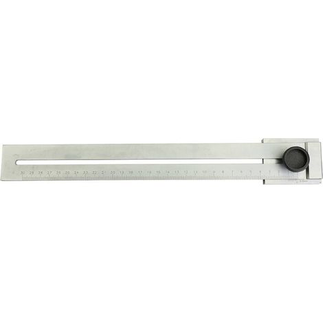 Acier au Carbone Outils de Mesure, 0-300mm Plage de Mesure Jauge de Marquage, Règle de Ligne Coulissante, Trusquin de Traçage Métal pour Menuisier, Ingénieurs, Bricolage (1/4)