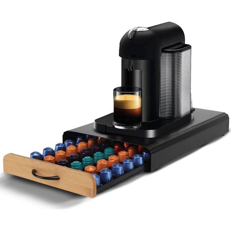 Contenitore Cassetto Porta Cialde Capsule Caffe Bustine Te Zucchero In Metallo (1/5)