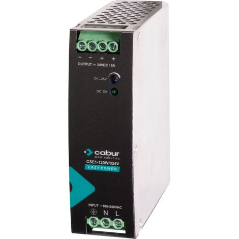 Alimentatore Monofase Cse1-120W/024V/Aa  24Vdc 5A ( Cabur Cod. Xcse1120W024Vaa )