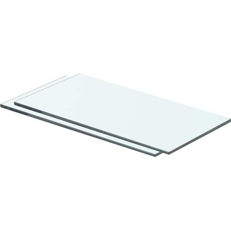 vidaXL Shelves 2 pcs Panel Glass Clear 40x15 cm (1/4)
