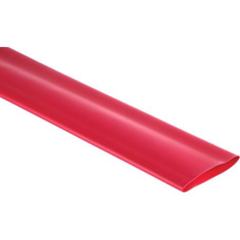 Gaine thermorétractable RS PRO, Dia. 38.1mm Rouge rétreint 2:1, 1.2m ( Prix pour Paquet de 5 )