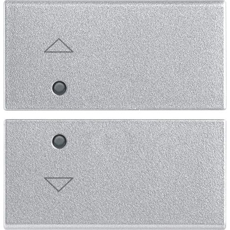 VIMAR - 14752.2.SL Due mezzi tasti 2M simboli frecce Silver