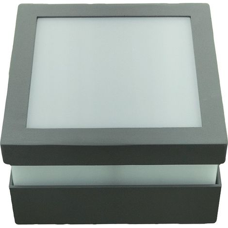 Applique Murale Cube LED Extérieure IP54, 12w 1200lm 4000k Aluminium antirouille - Digilamp (1/5)