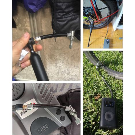 Vélo moto voiture pneu Air gonfleur tuyau gonflable Tube Valve connecter tuyau connexion mandrin compresseur pompe adaptateur d'extension (1/5)