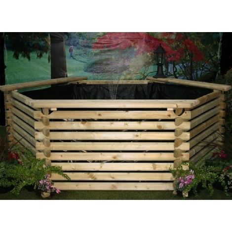 400 Gallon pool EPDM Liner - Timber - W229 x H75 cm - Minimal Assembly Required