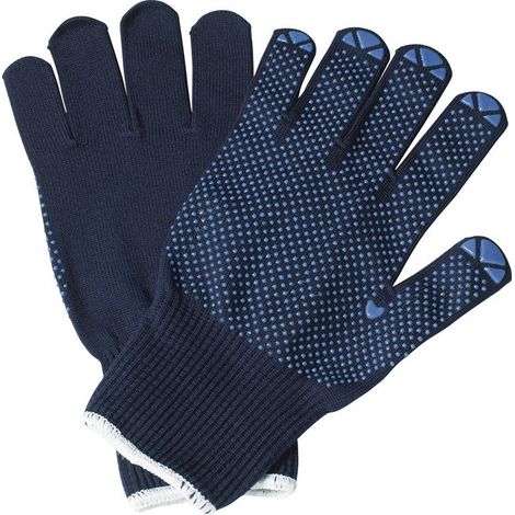 Guantes Isar talla 7 azul EN 388 PSA II en algodón, exterior PA PROMAT (Por 12)