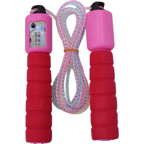 Corde À Sauter - Câble Pvc Réglable Avec Compteur Et Poignées Antidérapantes - Pour Sport Domicile École - 1 Unité (1/2)