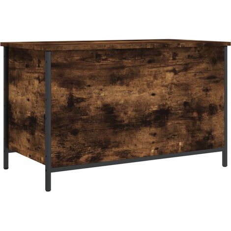 Maison Exclusive - Panca Portaoggetti Rovere Fumo 80x42,5x50 cm Legno Multistrato