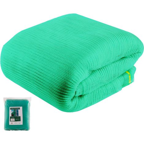 Rete di protezione per facciate 6x10 m verde Rete di sicurezza Protezione per cantieri edili Rete per facciate e ponteggi (1/5)