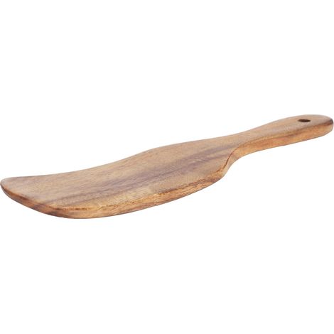 Spatule en Teck pour Cuisine - Pelle à Frire en Bois 23x5cm - Ustensile de Cuisine Écologique