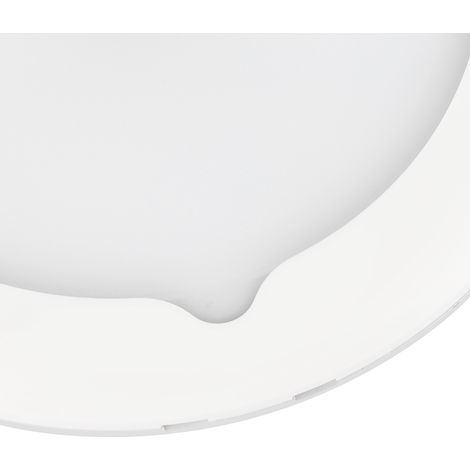 150-mm-Deckenleuchte mit per einfacher Berührung einstellbarer Helligkeit und zweifarbigem, weiß/silbernem Außenschirm (Warmlichtversion) (1/5)