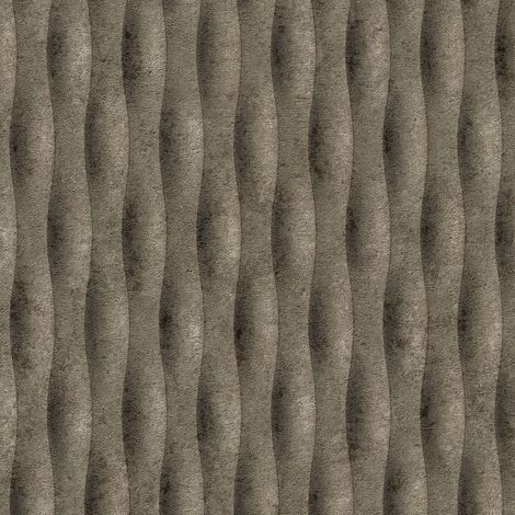 Vliestapete - Fashion for Walls 5 - Anthrazit Taupe Braun Streifen Wellen GMK Erismann - 1052311 (1/5)