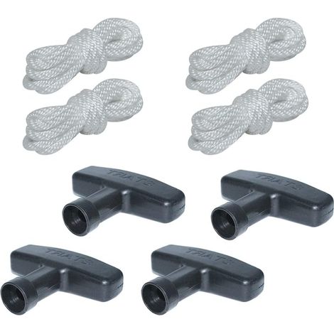 Kit de poignée de démarreur et corde de démarrage pour Honda Gx100 Gx120 Gx160 Gx240 Gx270 Gx390, 28461-Zg0-004 (1/5)