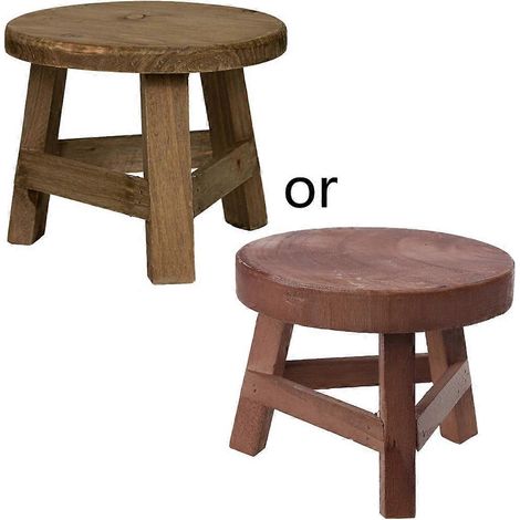 Mini-Holzhocker, Blumenregal, Präsentationsständer, Heim- und Terrassendekoration